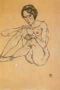 Egon Schiele Nude Woman (mk12) oil painting reproduction